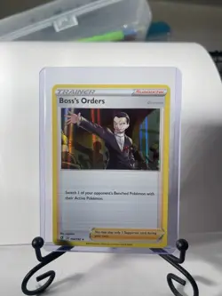 Boss's Orders 154/192 Holo Rare Rebel Clash Pokemon Card NM - Image 1