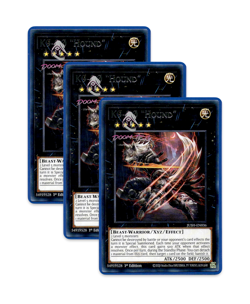 Yugioh! K9-OO "Hound" JUSH-EN036 (Rare) 1st Ed 3x "K9 Deck Support" - Image 1