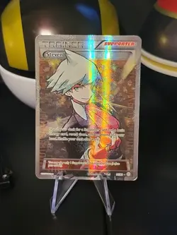 Lightly Played Steven 95/98 Ancient Origins Full Art Pokemon Card TCG - Image 1