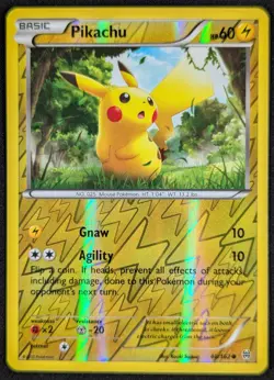 Pikachu 2015 Breakthrough Reverse Holo Pokemon Card 48/162 (NM) - Image 1