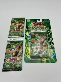 🔥YUGIOH! MAGIC RULER BOOSTER PACK - 1ST PRINT 2002 - SEALED 3 PACKS ONE ON CARD - Image 1