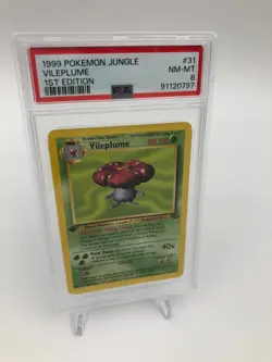 1999 POKEMON JUNGLE Trading Card VILEPLUME #31/64 1ST EDITION graded PSA NM-MT 8 - Image 5