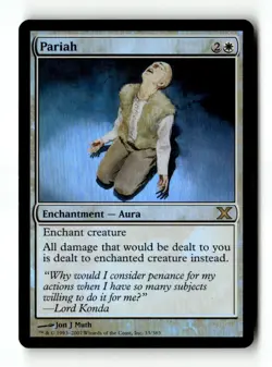 MTG | Pariah | 10th Edition | Foil | Moderately Played | English - Image 1