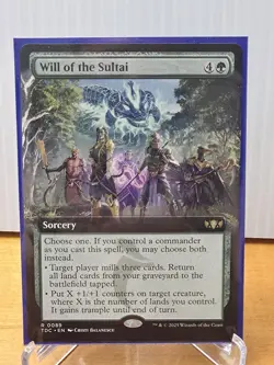 Will of the Sultai #89 - Extended Art MTG Commander: Tarkir: Dragonstorm - Image 1