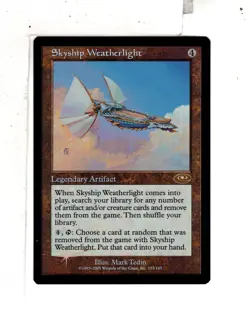 MTG SkeenAB Skyship Weatherlight FOIL from Planeshift. NM. - Image 1