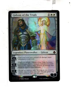 MTG SkeenAB Gideon of the Trials PROMO FOIL from SDCC 2018. NM. - Image 1