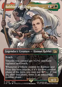 1x Balthier and Fran (#393) - Extended Art NM Eng MTG - Final Fantasy - Image 1