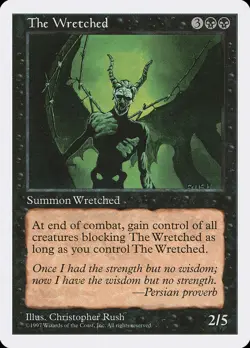 The Wretched [Fifth Edition] Magic MTG - Image 1