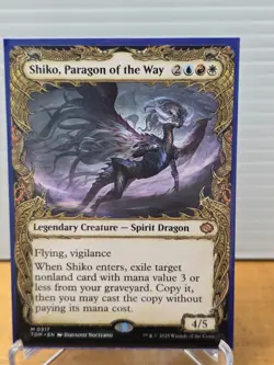Shiko, Paragon of the Way - Showcase #317 TDM MTG - Image 1