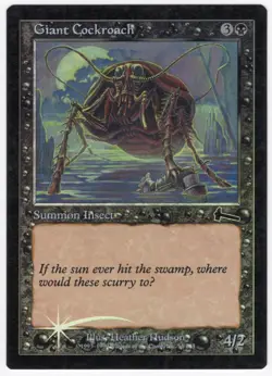 Giant Cockroach 1999 Urza's Legacy FOIL Black Common Creature MTG NM AZ1 - Image 1