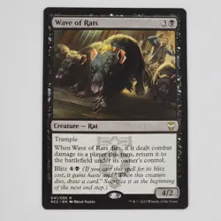 MTG Wave of Rats Streets Of New Capenna Commander NM Magic Black Creature Rat - Image 1