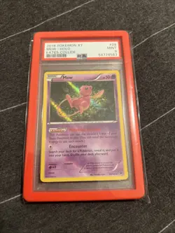 Pokemon TCG Mew 2016 Xy Fates Collide Psa 9 with protector - Image 1
