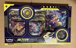 Pokemon Eeveelution Jolteon Vmax Premium Collection Box - DENT Back- New Sealed - Image 1