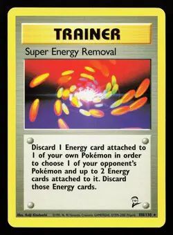 Super Energy Removal 108/130 Rare Base Set 2 Pokemon Card - Image 1