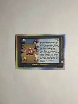 Pokemon 1999 Topps TV Animation Edition - EP16 Pokemon Shipwreck - Regular - NM - Image 2