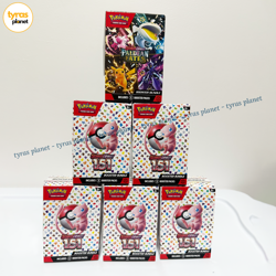 Lot of 6 Boxes Empty Pokemon Scarlet & Violet Paldean Fates 151 Booster Bundle - Image 1