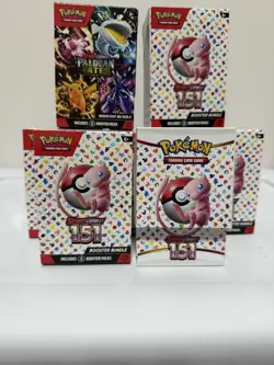 Lot of 6 Boxes Empty Pokemon Scarlet & Violet Paldean Fates 151 Booster Bundle - Image 5