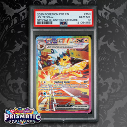 Pokemon TCG: Prismatic Evolutions - Jolteon EX 153/131 SIR Rare [PSA 10 GEM] - Image 1