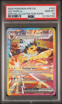 Pokemon TCG: Prismatic Evolutions - Jolteon EX 153/131 SIR Rare [PSA 10 GEM] - Image 2