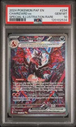 Pokemon TCG: Paldean Fates - Charizard EX 234 SIR Special Illustration [PSA 10] - Image 2