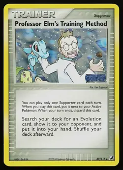 Pokemon Professor Elm's Training Method Unseen Forces 89/115 Holo Stamped - Image 1
