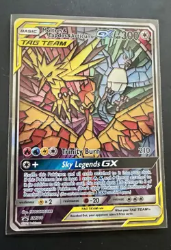 2019 Pokemon MOLTRES/ZAPDOS/ARTICUNO GX SM210 Black Star Promo Hidden Fates ETB - Image 1