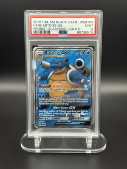 2019 Pokemon Black Star Promo - Blastoise GX SM189 - PSA Mint 9 - Image 1