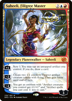 MTG Saheeli, Filigree Master 219 Mythic Foil The Brothers' War - Image 1