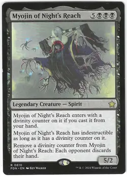 Magic the Gathering MTG - Foundations: Myojin of Night's Reach Rare Card #610 - Image 1