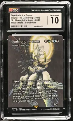 ATRAXA, GRAND UNIFIER Final Fantasy Sephiroth, the Savior CGC 10 MTG EDH - Image 1