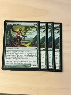 MTG -Satyr Wayfinder - Born of the Gods #136 - Playset (X4) - Image 1