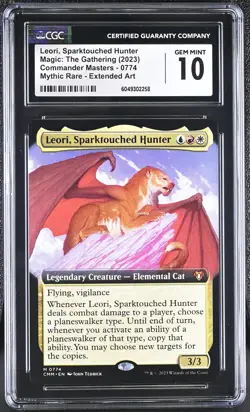LEORI, SPARKTOUCHED HUNTER Commander Masters Extended Art Mythic CGC 10 MTG EDH - Image 1