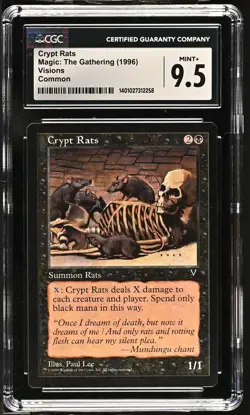 CRYPT RATS Visions C CGC 9.5 MTG [Nostalgium] - Image 1