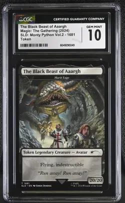 MARIT LAGE TOKEN Secret Lair The Black Beast of Aaargh - NonFoil CGC 10 MTG EDH - Image 1