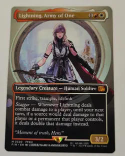 MTG Lightning, Army of One (Borderless) - Final Fantasy (0320) - Image 1