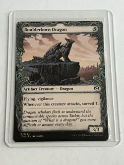 Boulderborn Dragon (Showcase) - Tarkir: Dragonstorm (TDM) - MTG Common #323 - Image 2