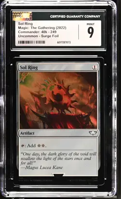 SOL RING Warhammer 40k Surge Foil Foil U CGC 9 MTG [NOS] - Image 1