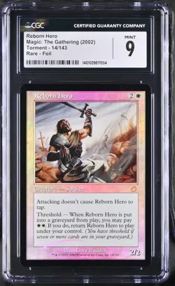 REBORN HERO Torment Foil Rare CGC 9 MTG [Nostalgium] - Image 1