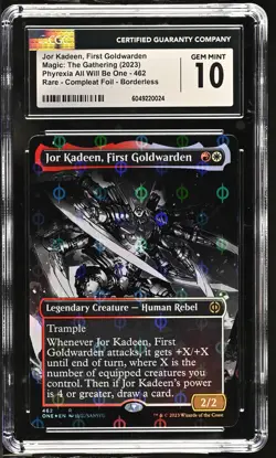 JOR KADEEN, FIRST GOLDWARDEN Phyrexia One Compleat Foil Rare CGC 10 MTG EDH - Image 1