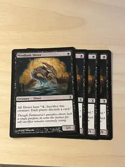 MTG -Mindlash Sliver - Time Spiral #118 - Playset (X4) - Image 1