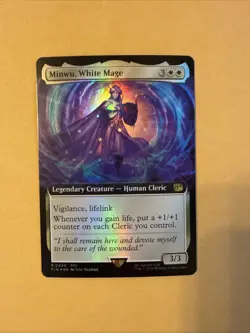 Minwu, White Mage (Extended Art) MTG Final Fantasy Foil R 0430 - Image 1
