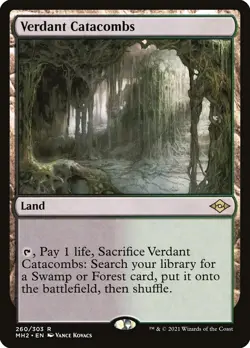 MTG Verdant Catacombs, Modern Horizons 2 #260, Land, Excellent Condition MTG - Image 1