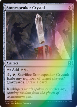 MTG - Stonespeaker Crystal - Foil - CLB 338/361 - Battle for Baldur's Gate Magic - Image 1