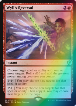 MTG - Wyll's Reversal - Foil - CLB 209/361 - Battle for Baldur's Gate - Rare - Image 1