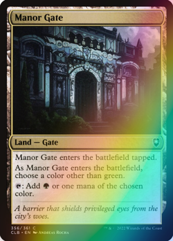 MTG - Manor Gate - Foil - CLB 356/361 - Battle for Baldur's Gate - Magic - Image 1