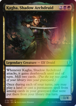 MTG - Kagha, Shadow Archdruid - Foil - CLB 279/361 - Battle for Baldur's Gate - Image 1