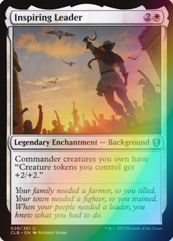 MTG - Inspiring Leader - Foil - CLB 028/361 - Battle for Baldur's Gate - Magic - Image 1
