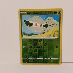 Cottonee Pokemon Trading Card Sword & Shield Base #005/202 Reverse Holo SWSH01 - Image 2