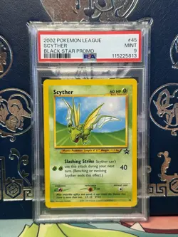 2002 POKEMON LEAGUE PROMO BLACK STAR 45 SCYTHER - PSA 9 - Image 1