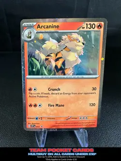 Arcanine SVP011, Black Star Promo, Pokemon, NM - Image 1
